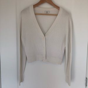 Wilfred cropped knit cardigan